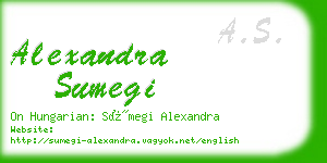 alexandra sumegi business card